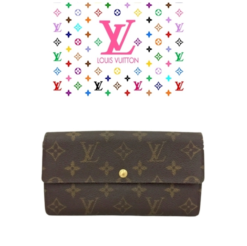 🧧CLASSIC Louis Vuitton Sara Wallet💘+GIFT(COPY)